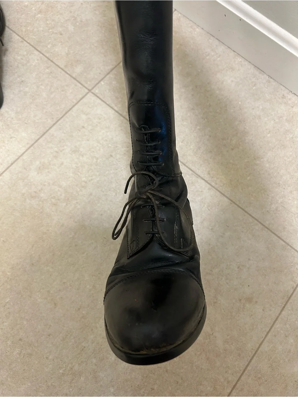Ariat Black Over-The-Knee Lace-Up Riding Boots